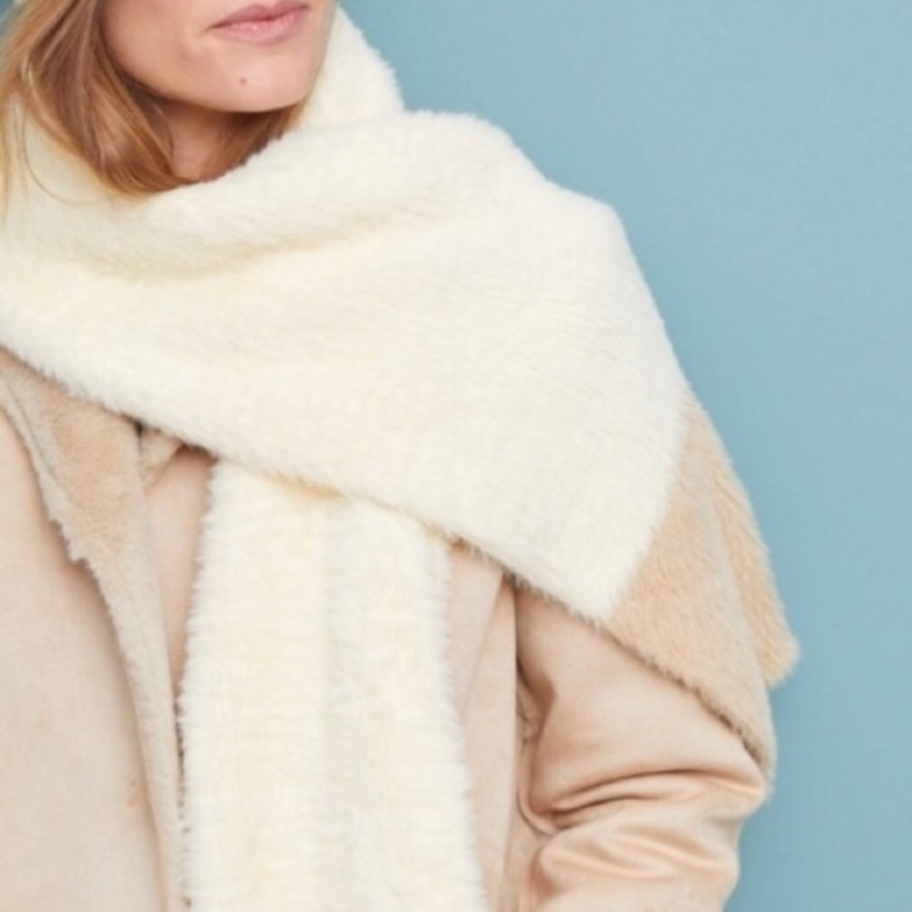 New Sleeping on Snow two tone scarf Anthropologie